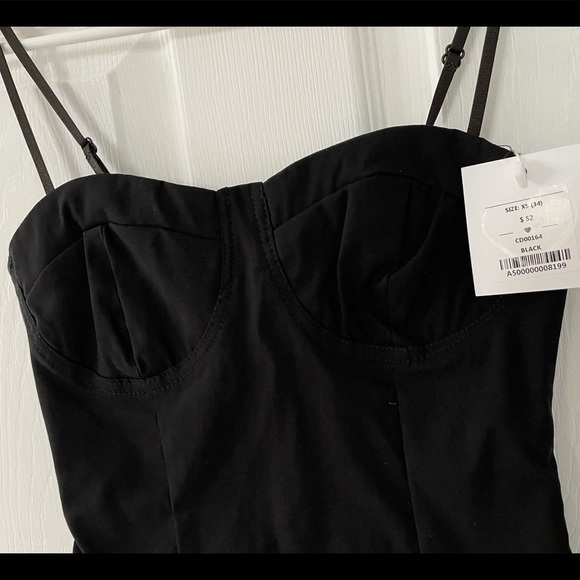 Adika Mini Black Dress - Picture 2 of 3